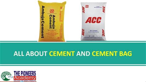 All About Cement And Cement Bagtypesdimension Of Cement Bag Youtube