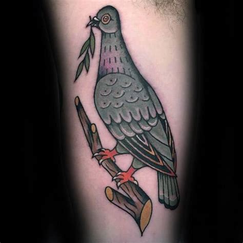 The meaning of pigeon tattoo does not differ depending on sex, besides, such tattoos are equally common among both women and men, and their symbolism is exceptionally positive. 50 Pigeon Tattoo Designs For Men - Bird Ink Ideas