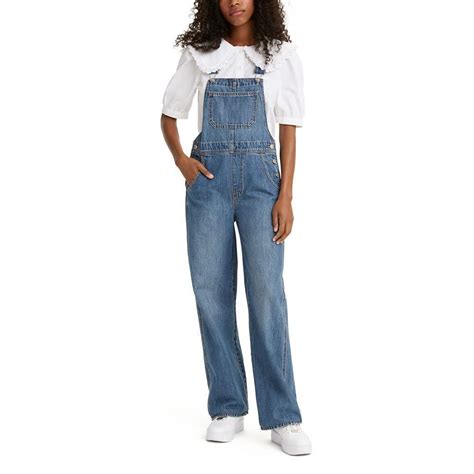 Levis Utility Loose Overall In Blue Lyst