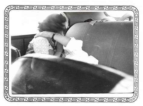 Love In The Backseat Teenage Girl And Boy Making Out In Car 1940s