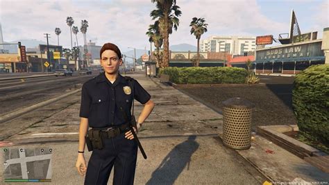 Clean Face And Eyes Female Police Cop Lspdfr 041 And Fivem Gta5