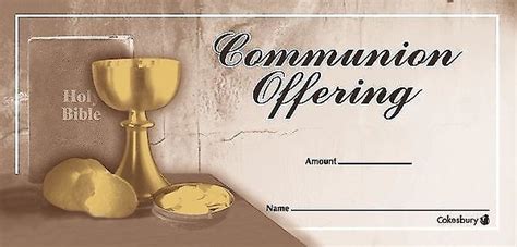 Communion Offering Envelope Package Of 100 Cokesbury