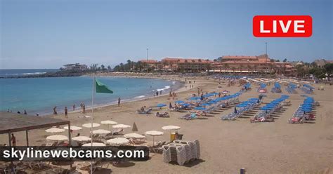 LIVE Webcam Tenerife Playa Las Vistas SkylineWebcams