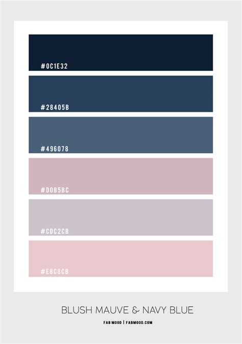 Blush Mauve And Blue Grey Bedroom Colour Scheme Navy Blue Colour