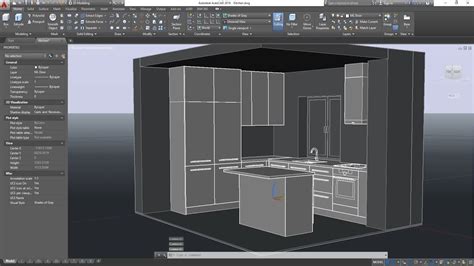 Sketchfab x mozilla hubs 3d challenge. 3D Basic Kitchen in AutoCAD - Cabinets Modeling - YouTube