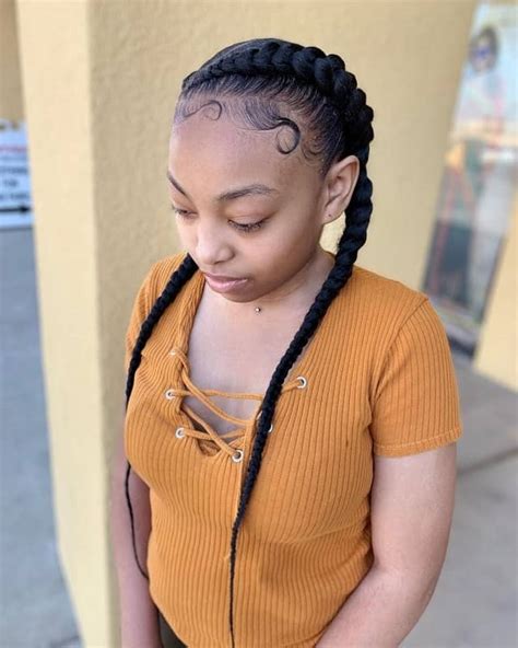 15 Amazing Two French Braids Styles For Black Women