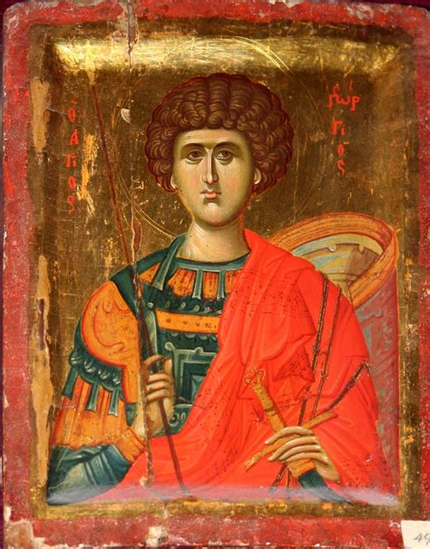 Άγιος Γεώργιος Saint George Byzantine Art Byzantine Icons Religious