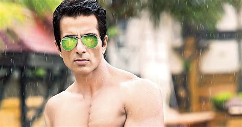 Shirtless Bollywood Men Sonu Sood Strips Off And In A Towel