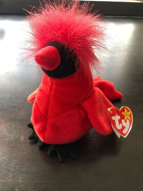 Mac Ty Beanie Baby Errors Rare Red Cardinal Ebay Baby Beanie Ty