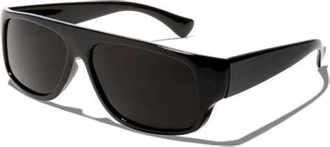 Shadyveu Super Black Dark Lens Rectangular Sunglasses Uv Protection Old School Eazy E Gangster