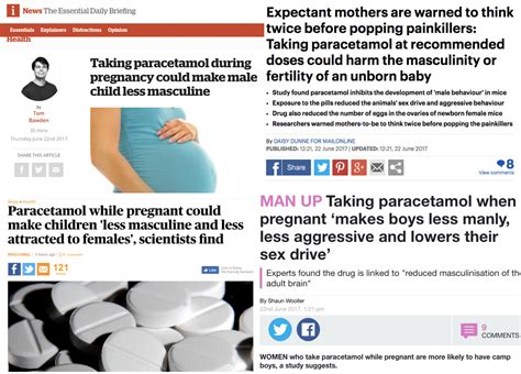 No Taking Paracetamol While You Re Pregnant Won T Make Your Son Less