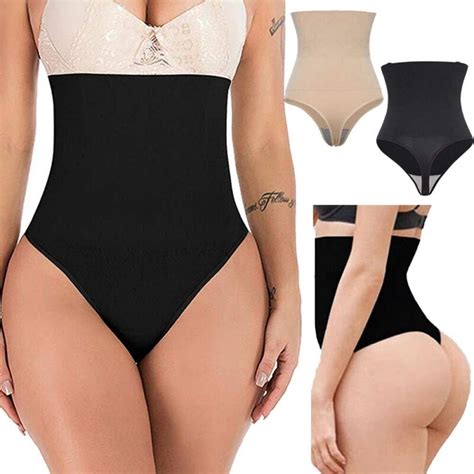 Fajas Women Slim Shapewear Panties High Waist Thong Tummy Control