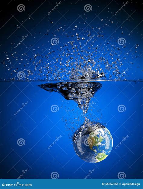 Earth Splash Stock Illustration Illustration Of Refreshing 55857355