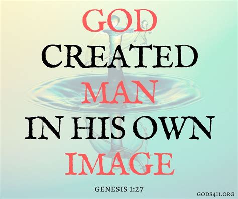 God Created Man In This Own Image Genesis 127 Bible Verses Bible