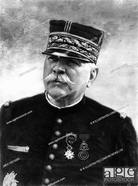 Portrait Of Joseph Jacques Cesaire Joffre 1852 1931 Commander In