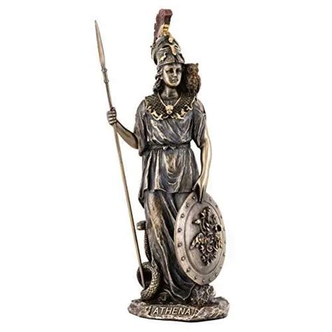 Greek Goddess Athena Statue Goddess Of Wisdom War The Arts Sculpture In Premiu Picclick