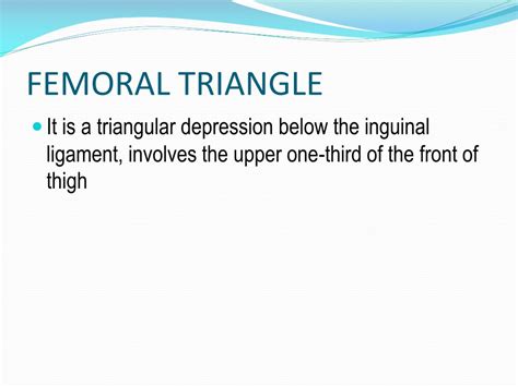 Ppt Femoral Triangle Powerpoint Presentation Free Download Id172635