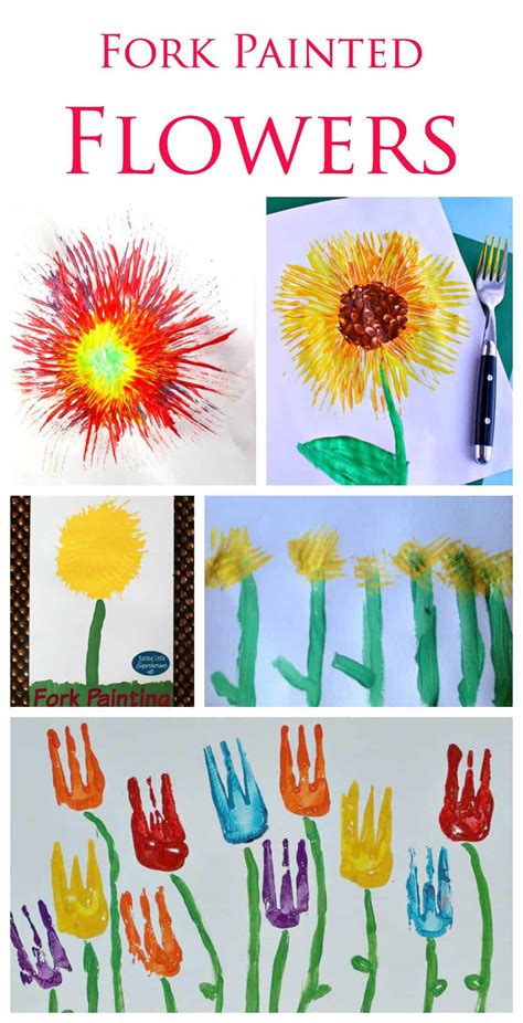 22 Fork Painting Ideas For Kids Emma Owl