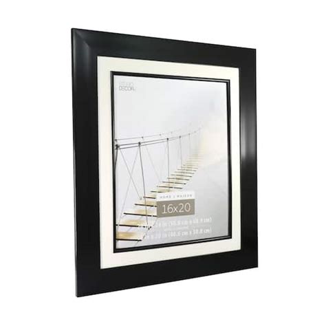 Shop For The Wide Black Frame 20 X 24 With 16 X 20 Mat Home