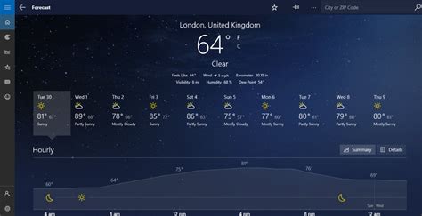 Msn Weather App Updated With Dark Mode For All Windows 10 Users