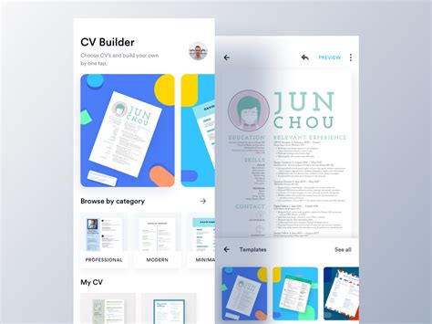 Today, we are sharing 50 free resume (cv templates) in photoshop psd, illustrator ai, indesign indd format, sketch app and and xd format. EZY - CV Builder App (Home & Editor) in 2020 | Cv maker, Cv builder, App home