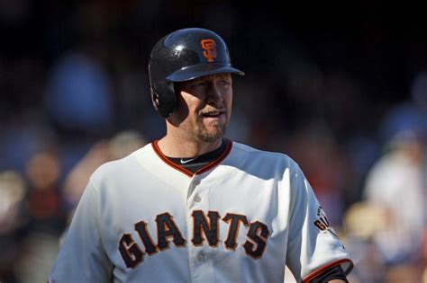 Aubrey huff of the san francisco giants warms up before game 2 of the national league divisional playoff series against the cincinnati reds in san francisco on oct. Aubrey Huff Celebrates International Men's Day By Knocking ...