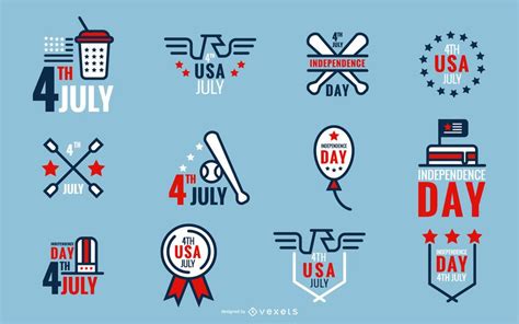 4th Of July Icons Vector Download