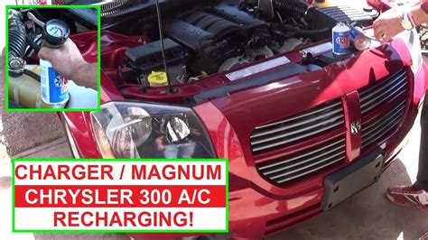 It is very humid outside and it feels like my car a/c is not as cold as it usually is. How to Recharge the Air Conditioner on Dodge Magnum Dodge ...