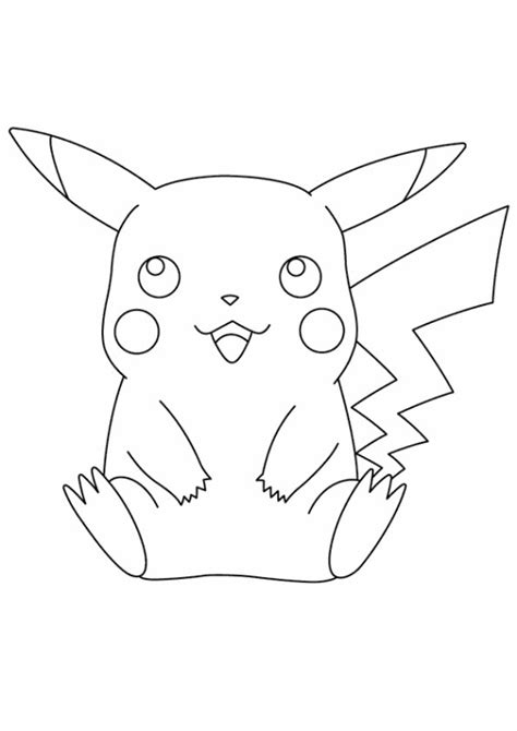 36 Dessins De Coloriage Pikachu à Imprimer