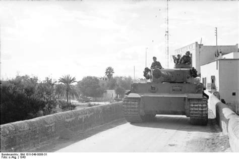 Photo German Army Pzkpfw Vi Tiger I Heavy Tank In Tunisia