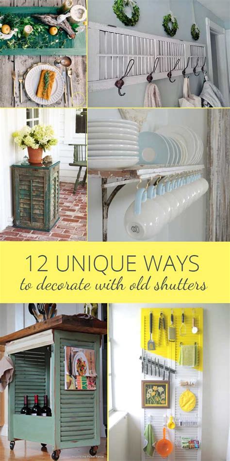 Decorating With Old Shutters In 12 Ways Rustic Crafts And Diy