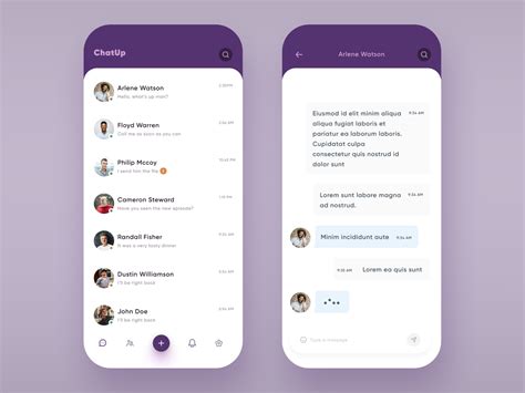 Chat App By Zunaid Aslam On Dribbble