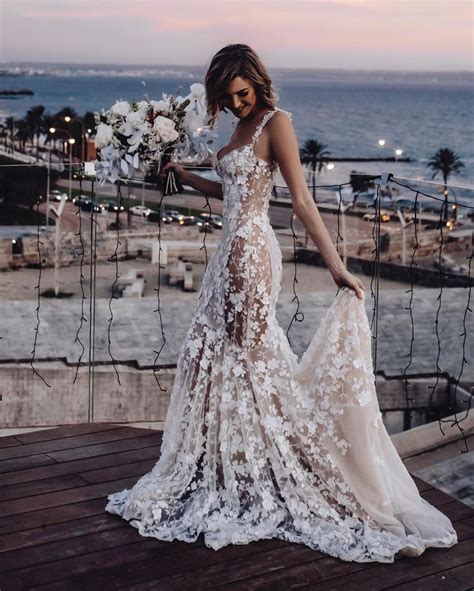 Stunning Mermaid Lace Backless Spaghetti Straps Wedding Dresses Fc5099 Wedding Gowns Lace
