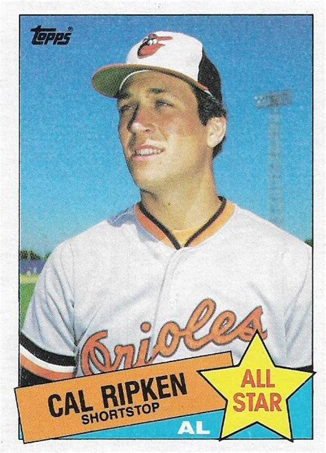 Check spelling or type a new query. 1985 Topps: #704 - Cal Ripken All-Star