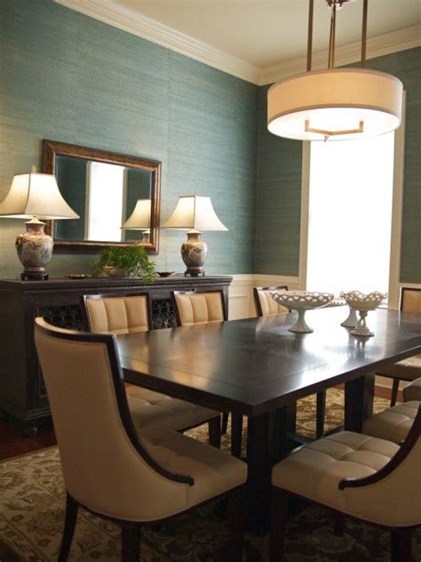 Dining Room Grasscloth Wallpaper Design Pictures Remodel Decor And