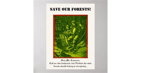 Save Our Forests Poster