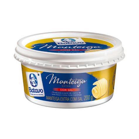 Manteiga Extra Batavo Com Sal 200g Supermercado Pague Menos