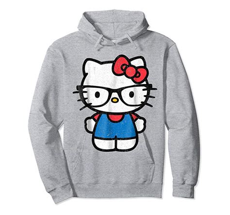 Cool Hello Kitty Distressed Nerd Glasses Tee Shirt Tees
