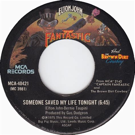 45cat Elton John Someone Saved My Life Tonight House Of Cards