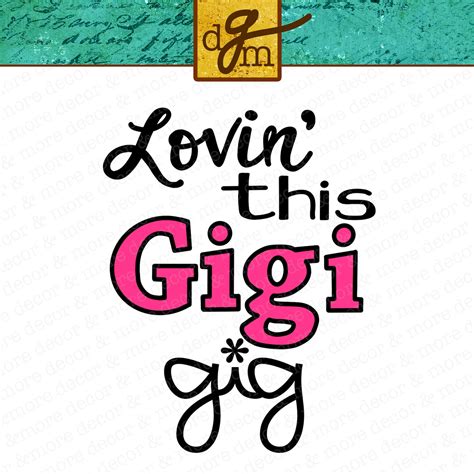 Gigi Svg File New Gigi Svg Cut File Gigi Saying Svg Gigi Etsy