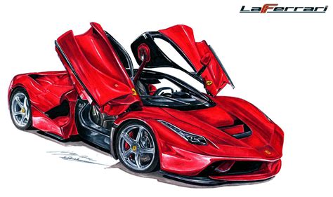 Dibujos De Un Ferrari Laferrari