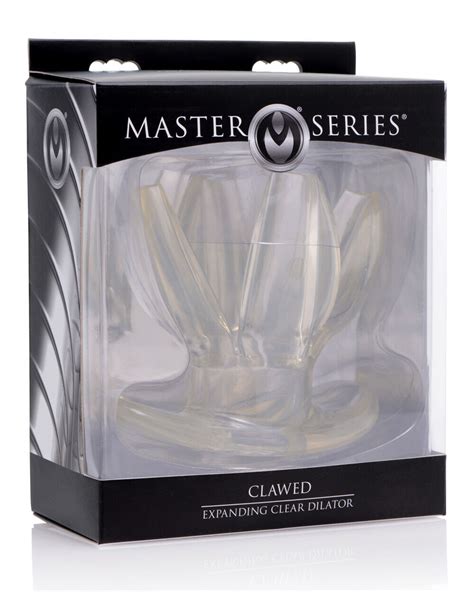 Master Series Clawed Expanding Clear Dilator Anal Claw Butt Plug Ebay