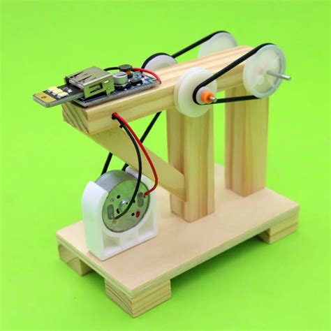 Diy Hand Generator Model Building Kit Dynamo Manual Electrical