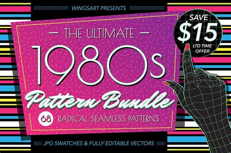 The Ultimate 1980s Pattern Bundle Sizecolourmeaning
