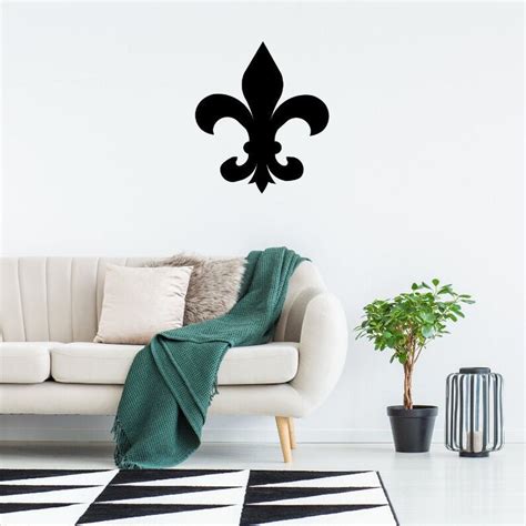 Fleur De Lis Metal Art Metal Wall Decor Personalized Art Etsy