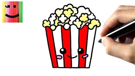 comment dessiner des pop corns tutoriel how to draw a popcorn comment in 2020 kawaii