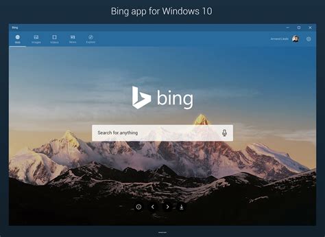 Bing App For Windows 10 Concept By Armend07 On Deviantart