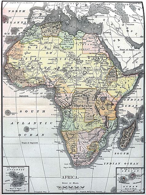 Large Detailed Old Political Map Of Africa Africa Mapsland Maps