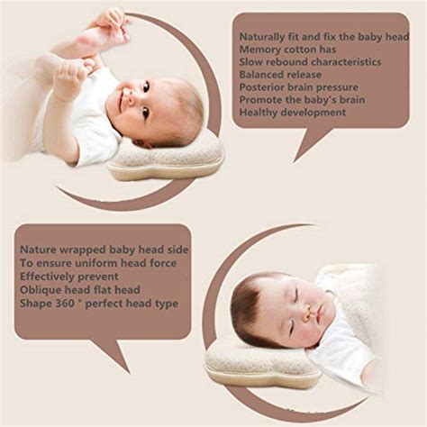 Hidetex Baby Pillow Preventing Flat Head Syndrome Plagiocephaly For