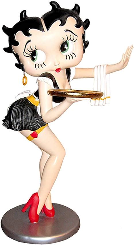 Betty Boop Waitress With Tray Black Dress Collectable Figurine By